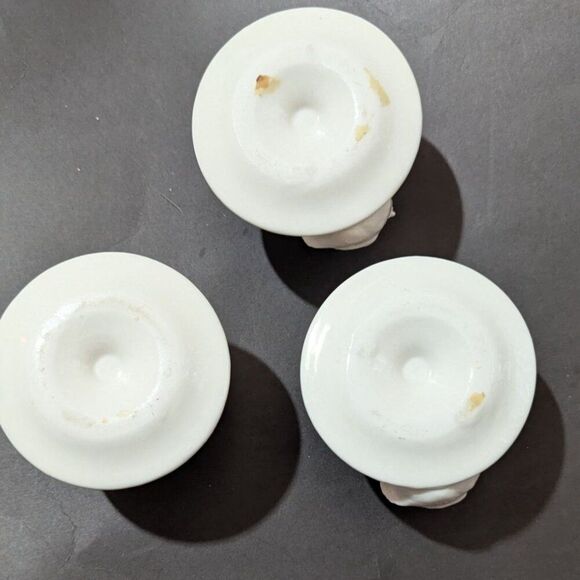 vintage Ceramic Egg Cups Chicken Design    Breakfast Decor Set Of 3 Farmhouse - Picture 8 of 8